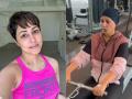 ब्रेस्ट कॅन्सरची ट्रिटमेंट सुरु असतानाही हिना खान करतेय कसून व्यायाम, ते पाहूनच चाहते म्हणाले... - Marathi News | hina khan breast cancer treatment, hina khan giving fitness motivation | Latest sakhi Photos at Lokmat.com