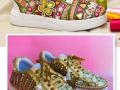 गरबा खेळताना घाला ट्रॅडिशनल पण हटके ‘असे’ स्टायलिश शूज, पायही दुखणारही नाहीत आणि दिसालही ट्रेंडी ! - Marathi News | Navratri special sneakers shoes for ladies DIY Navratri Shoe Makeover footwear for navratri | Latest sakhi Photos at Lokmat.com