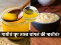 खाल तूप तर येईल रुप! गायीचं तूप चांगलं की म्हशीचं? पाहा तुमच्यासाठी कोणतं जास्त फायद्याचं... - Marathi News | cow ghee or buffalo ghee which is better for you : cow's ghee better or buffalo's? See which one is more beneficial for you... | Latest sakhi News at Lokmat.com
