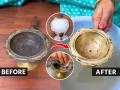 सणावाराला सतत वापरुन काळीकुट्ट, चिकट झालेली धुपदाणी करा स्वच्छ, १ सोपी युक्ती, फारशी मेहेनत करावी लागणार नाही... - Marathi News | The Easiest Way to Clean Oily, Black Stains From Dhoopdani How to remove oil stains from dhoopdani Dhoop stand cleaning tips | Latest sakhi News at Lokmat.com