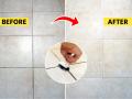 फरशांच्या गॅपमधला काळेपणा खूप वाढला? १ उपाय- जास्त न घासताही ५ मिनिटांत डाग गायब  - Marathi News | how to clean black lines or black stains between two tiles or flooring, how to remove odour from toilet and bathroom  | Latest sakhi News at Lokmat.com