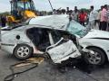 Yavatmal Accident: गाडी शिकताना नियंत्रण सुटलं अन्...; एकाच कुटुंबातील ४ जण ठार - Marathi News | Yavatmal Accident: Learner Driver Loses Control, Car Collision with Hyva Truck Kills Four from Same Family | Latest yavatmal News at Lokmat.com