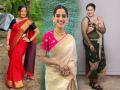 Saree styling ideas : कंबरेचा भाग वाढल्यानं साडीत जाडजूड दिसता? या पद्धतीनं चापूनचोपून साडी नेसाल तर स्लिम दिसाल - Marathi News | Saree styling ideas : Know some tips to drape saree if you have heavy waist | Latest sakhi Photos at Lokmat.com