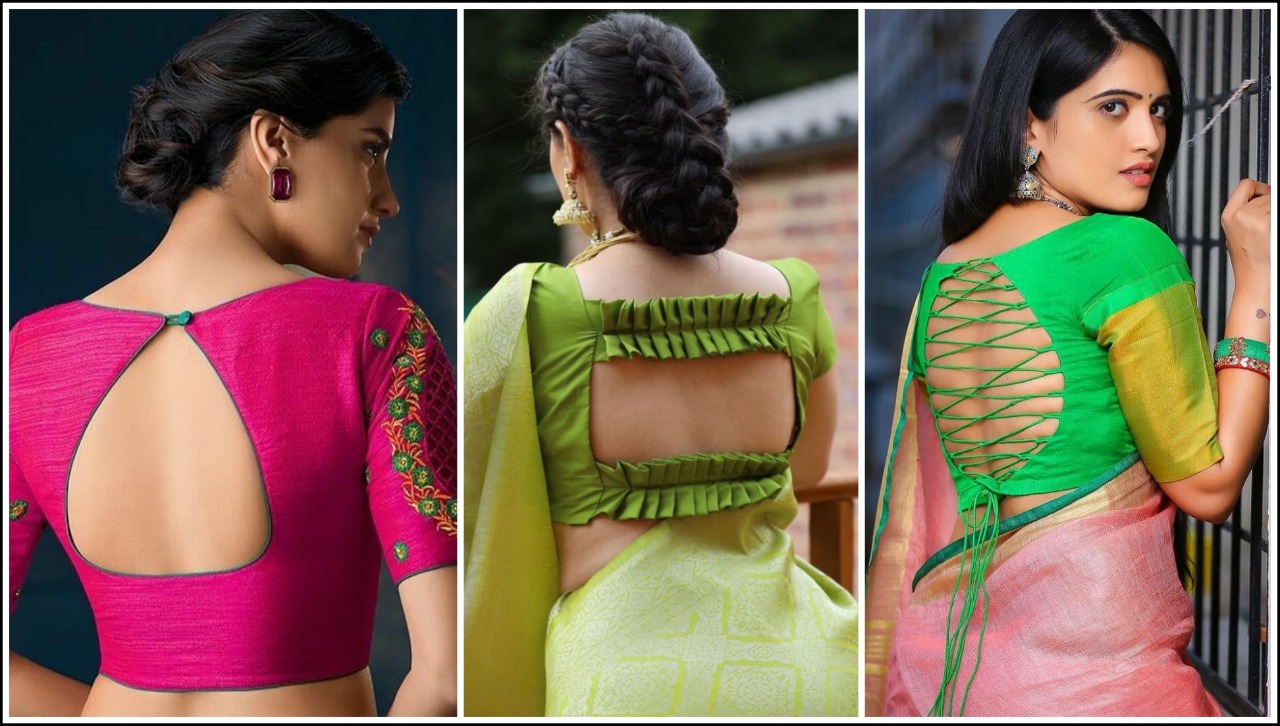 Kathpadar Blouse Design Back Side | 3d-mon.com