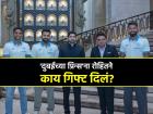 टीम इंडियाचे 'त्रिमूर्ती' दुबईच्या युवराजांना भेटले, रोहित शर्माने शेख हमदान यांना दिलं खास गिफ्ट