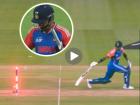 Hardik Pandya Run Out : कमनशिबी पांड्या! संजूचा फटका अन् तो नॉन स्ट्राइक एन्डला फसला (VIDEO)