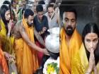 KL Rahul and Athiya Shetty visits Mahakal temple in Ujjain ahead of 3rd Test Vs Australia