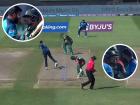 T20 World Cup 2021 SL vs BAN Live Score: भर मैदानात राडा!; Liton Das आणि श्रीलंकेचा गोलंदाज लाहिरु कुमारा एकमेकांना भिडले, Video