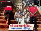 आधी गुडघ्यावर बसून सेंच्युरी सेलिब्रेशन; आता क्रिकेटरनं गुडघे टेकत चढल्या तिरुपती मंदिराच्या पायऱ्या