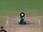 NZ vs BAN Live : बांगलादेशचा रहीम असा कसा OUT झाला? स्टम्प उडताच जागेवर बसला, Video 