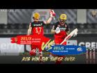 How did Royal Challengers Bangalore won in the Super Over against Mumbai Indians