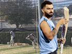 स्टेडियम परिसरात 'लॉकडाउन' सीन; त्यातही किंग कोहलीचा प्रॅक्टिस सेशनमधील फोटो लीक