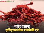संकेश्वरी मिरचीला उच्चांकी दर अन् शेतकऱ्याने चक्क वाटले पेढे; वाचा प्रतिकिलो काय मिळाला दर? - Marathi News | Sankeshwari chillies fetch high prices and farmers are happy to share their crops; Read what price was received per kg? | Latest market-yard News at Lokmat.com