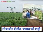 Soybean AI Farming : धाराशिवमध्ये स्मार्ट शेतीचा प्रयोग; AI मुळे सोयाबीनचे उत्पन्न वाढले - Marathi News | latest news Soybean AI Farming: Smart farming experiment in Dharashiv; Soybean yield increased due to AI | Latest farming-ideas News at Lokmat.com