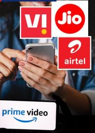Amazon Prime सबस्क्रिप्शनसाठी पैसे खर्च करू नका; Jio, Airtel आणि Vi च्या रिचार्जवर मोफत मिळतंय Amazon Prime सबस्क्रिप्शनसाठी पैसे खर्च करू नका; Jio, Airtel आणि Vi च्या रिचार्जवर मोफत मिळतंय