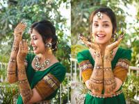 Virajas Kulkarni Shivani Rangole Wedding : तेरे नाम की मेहँदी...! शिवानी रांगोळेनं शेअर केले मेहंदी सोहळ्याचे खास फोटो - Marathi News | Virajas Kulkarni Shivani Rangole Wedding bride shivani mehandi ceremony pics | Latest filmy Photos at Lokmat.com