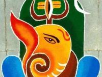 गणपती बाप्पासमोर काढा सोपी आकर्षक रांगोळी, घ्या एक से एक डीझाईन्स... - Marathi News | Rangoli Designs Ganpati Festival Special : Draw simple attractive rangoli in front of Ganapati Bappa, get designs... | Latest sakhi Photos at Lokmat.com