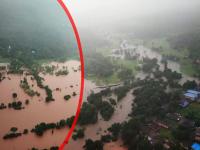 Ratnagiri Flood: धडकी भरवणारा पाण्याचा वेढा; एअर फोर्सने आकाशातून काढलेले रत्नागिरी पुराचे फोटो - Marathi News | Maharashtra Rain: Ratnagiri,Raigad Flood Village Surrounded by water; see IAF photo | Latest ratnagiri Photos at Lokmat.com