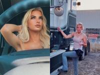 हिरोईनसारखी दिसणारी ही तरूणी आहे ट्रक ड्रायव्हर, फोटो बघून व्हाल अवाक्... - Marathi News | Daysen Havoc looks like heroine but this beautiful lady is truck driver | Latest jarahatke Photos at Lokmat.com