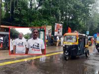 Eknath Shinde: रिक्षावाल्यांकडून एकनाथ शिंदेंचं समर्थन, रिक्षावर दिसला 'लाल दिवा' - Marathi News | Eknath Shinde's support from rickshaw pullers, 'red light' appeared on rickshaws | Latest thane Photos at Lokmat.com