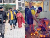 आधी बिष्णोई गँगकडून मिळाली धमकी, आता नव्या घरात शिफ्ट झाला अभिनेता, आईच्या हस्ते केली पूजा - Marathi News | actor pawan singh buy new home at lacknow after death threat from Bishnoi gang | Latest filmy News at Lokmat.com