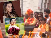 PHOTOS : लोकसभा निवडणुकीत कलाकारांची एन्ट्री; म्हणाले, 'अब की पार 400 पार' निश्चित - Marathi News | lok sabha elections 2024 Bhojpuri actresses Akshara Singh and Amrapali Dubey held a road show to campaign for BJP candidate Dinesh Lal Yadav from Azamgarh in Uttar Pradesh | Latest uttar-pradesh Photos at Lokmat.com