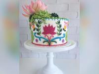 घरगुती फंक्शन असो वा ऑफिसमधील 'हे' केक डिझाइन तुम्हाला नक्कीच वाह वाह मिळवून देतील! - Marathi News | Amazing embroidered patterns cake | Latest food Photos at Lokmat.com