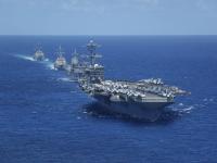 ६५-७० लढाऊ विमाने घेऊन अमेरिकेची युद्धनौका इराणच्या दिशेने निघाली; समुद्रात मोठी खळबळ... - Marathi News | US warship carrying 65-70 fighter jets heads towards Iran; creates a stir at sea... | Latest international News at Lokmat.com