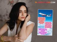 "उंच भरारी, पण पाय जमिनीवर!" आजारी असताना एअर इंडियाच्या कर्मचाऱ्यांनी केली मदत; अमृता खानविलकर भारावली - Marathi News | "Flying high, but feet on the ground!" Air India staff helped when she was sick; Amruta Khanvilkar overwhelmed | Latest filmy News at Lokmat.com