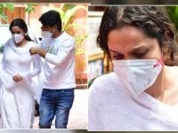 PICS : सुशांत सिंग राजपूतच्या आठवणीत अशी झाली अंकिता लोखंडेची अवस्था, केले कुटुंबीयांचे सांत्वन - Marathi News | sushant singh rajputs ex-girlfriend ankita lokhande gets emotional as she visits his bandra flat to pay condolence | Latest filmy Photos at Lokmat.com