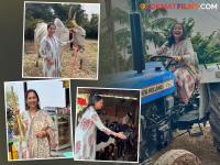 मन रानात गेलं गं! अश्विनी भावे यांचा शेतात मनसोक्त फेरफटका; सोशल मीडियावर दाखवली झलक - Marathi News | ashwini bhave wandering on farm enjoying every bit of nature on earth day | Latest filmy News at Lokmat.com