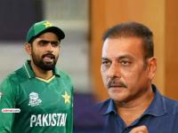 IND vs PAK: रवी शास्त्रींचे बाबर आझमला 'ओपन चॅलेंज', म्हणाले- "पहिल्या ५ चेंडूंमध्ये..." - Marathi News | ind vs pak ravi shastri challenge babar azam to break mental shackles come forward hit boundaries in first five balls | Latest cricket Photos at Lokmat.com