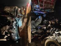 काळाचा घाला! बाराबंकीमध्ये भीषण अपघात; ६ जणांचा मृत्यू, ८ जखमी, कारचा चक्काचूर - Marathi News | barabanki deva fatehpur road accident six killed 8 injured | Latest national News at Lokmat.com