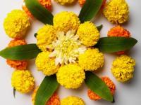 दसरा स्पेशल: फक्त झेंडूची फुलं आणि आंब्याची पानं घेऊन काढा सुंदर रांगाेळी, ७ सोप्या डिझाईन्स.. - Marathi News | Dussehra 2025, simple rangoli designs using zendu flower and mango leaves, beautiful rangoli designs for dussehra | Latest sakhi Photos at Lokmat.com