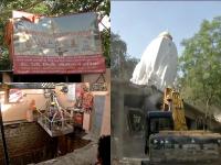 ३६ जणांचा बळी, अखेर इंदूरमधील त्या मंदिरावर चालला बुलडोझर, प्रशासनाची कठोर कारवाई - Marathi News | The victim of 36 people, finally the bulldozer ran on that temple in Indore, strict action of the administration | Latest national Photos at Lokmat.com