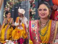 प्राजक्ता गायकवाड, पूजा बिरारीसह आणखी एक अभिनेत्री अडकली लग्नबेडीत, फोटो आले समोर - Marathi News | Actress Bhagyashree Nyalave tie the knot with Uday, wedding photos surfaced | Latest filmy News at Lokmat.com