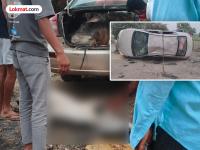 बघून धक्का बसेल! कारमधून चक्क सहा जनावरांची तस्करी, अपघातामुळे फुटले बिंग; एका गायीचा मृत्यू - Marathi News | You will be shocked to see! Six animals were smuggled in a car, the car burst due to the accident; one cow died | Latest bhandara News at Lokmat.com