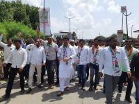 Bharat Bandh : मोर्चा, ठिय्या आंदोलनाने मराठवाड्यात भारत बंदला उत्स्फूर्त प्रतिसाद - Marathi News | Bharat Bandh: A resounding response to Bharat Bandha in Marathwada by Morcha, Static agitation | Latest chhatrapati-sambhajinagar Photos at Lokmat.com