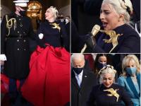 Inauguration Day: बायडेन यांचा शपथविधी... पण चर्चा लेडी गागाच्या लूकचीच - Marathi News | america joe biden inauguration day hollywood superstar singer lady gaga look going viral pics trending | Latest filmy Photos at Lokmat.com