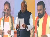 ऐतिहासिक! नितीश कुमार यांनी 10 व्यांदा घेतली मुख्यमंत्रिपदाची शपथ; पाहा मंत्र्यांची संपूर्ण यादी - Marathi News | Nitish Kumar takes oath as Chief Minister of Bihar for the 10th time; See the complete list of ministers | Latest national News at Lokmat.com