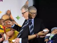 Bill Gates:जगातील सर्वात श्रीमंत असलेल्या बिल गेट्सने भारतातील भाच्याला भरवलं जेवण - Marathi News | bill gates does annaprashan ritual of a indian kid photos | Latest national Photos at Lokmat.com