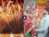 Video: BJP आमदाराच्या मुलाचा शाही विवाह सोहळा; तब्बल ७० लाखांच्या फटाक्यांची केली आतषबाजी - Marathi News | Video: Royal wedding ceremony of BJP MLA Rakesh Shukla son; 70 lakhs were used for the fireworks display | Latest social-viral News at Lokmat.com