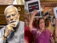 मोदी सरकारला १२ वर्षांत पहिल्यांदाच धक्का! एनडीएच्या महिला खासदारांचा संसदेच्या आवारात संताप, उद्यापासून... - Marathi News | Women's Reservation Bill defeated in Lok Sabha: First big blow to Modi government in 12 years! NDA women MPs protest in Parliament premises, from tomorrow... | Latest national News at Lokmat.com