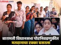 Baramati bypoll election: बारामती विधानसभा पोटनिवडणुकीत मतदानाचा टक्का घसरला; सुनेत्रा पवार यांच्या ‘रेकॉर्डब्रेक’ मताधिक्याचा ४ 'मे'ला होणार फैसला - Marathi News | Baramati bypoll election: Voter turnout drops in Baramati assembly bypoll; Sunetra Pawar's 'record-breaking' vote share to be decided on May 4 | Latest pune News at Lokmat.com