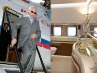 अबब! ३४ अब्ज रूपयांचं आहे पुतिन यांचं प्रायव्हेट जेट, टॉयलेटमध्येही लावलं आहे सोनं... - Marathi News | Vladamir Putin's luxury private jet see pics | Latest jarahatke Photos at Lokmat.com