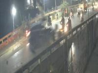 Video: अंबरनाथच्या उड्डाण पुलावर भीषण अपघात; कारने बाईकस्वार तिघांना उडवले, चौघांचा मृत्यू - Marathi News | Car crashes into three bikers on Ambernath flyover, four dead with car driver | Latest kalyan-dombivli News at Lokmat.com