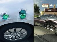 कारला पोचे पडले तर घेऊ नका टेन्शन...स्वस्तात मस्त पद्धतीने मिळवा वेगळा लूक - Marathi News | Pictures of creative car dents scratch fixing ideas | Latest social-viral Photos at Lokmat.com