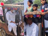 'जुगाड जिप्सी'तून चक्क मंत्रीमहोदयांनी मारली रपेट - Marathi News | From Sangli Deverashtre 'Jugaad Gypsy', a minister made a splash in sangli by vishwajeet kadam | Latest sangli Photos at Lokmat.com