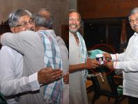 Chandrakant Patil: चंद्रकांत पाटलांची नानांसोबत 'समाधान'कारक भेट, मोदीमगही दिला भेट - Marathi News | Chandrakant Patil: Chandrakant Patil's 'satisfactory' meeting with Nana patekar, Modi also visited | Latest pune Photos at Lokmat.com