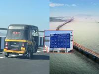 'अटल सेतू'वर बंदी असतानाही घुसली रिक्षा; जाणून घ्या येथील प्रवासाचे नियम - Marathi News | A rickshaw entered 'Atal Setu' despite the ban; Know the travel rules here in mumbai atal setu | Latest mumbai Photos at Lokmat.com